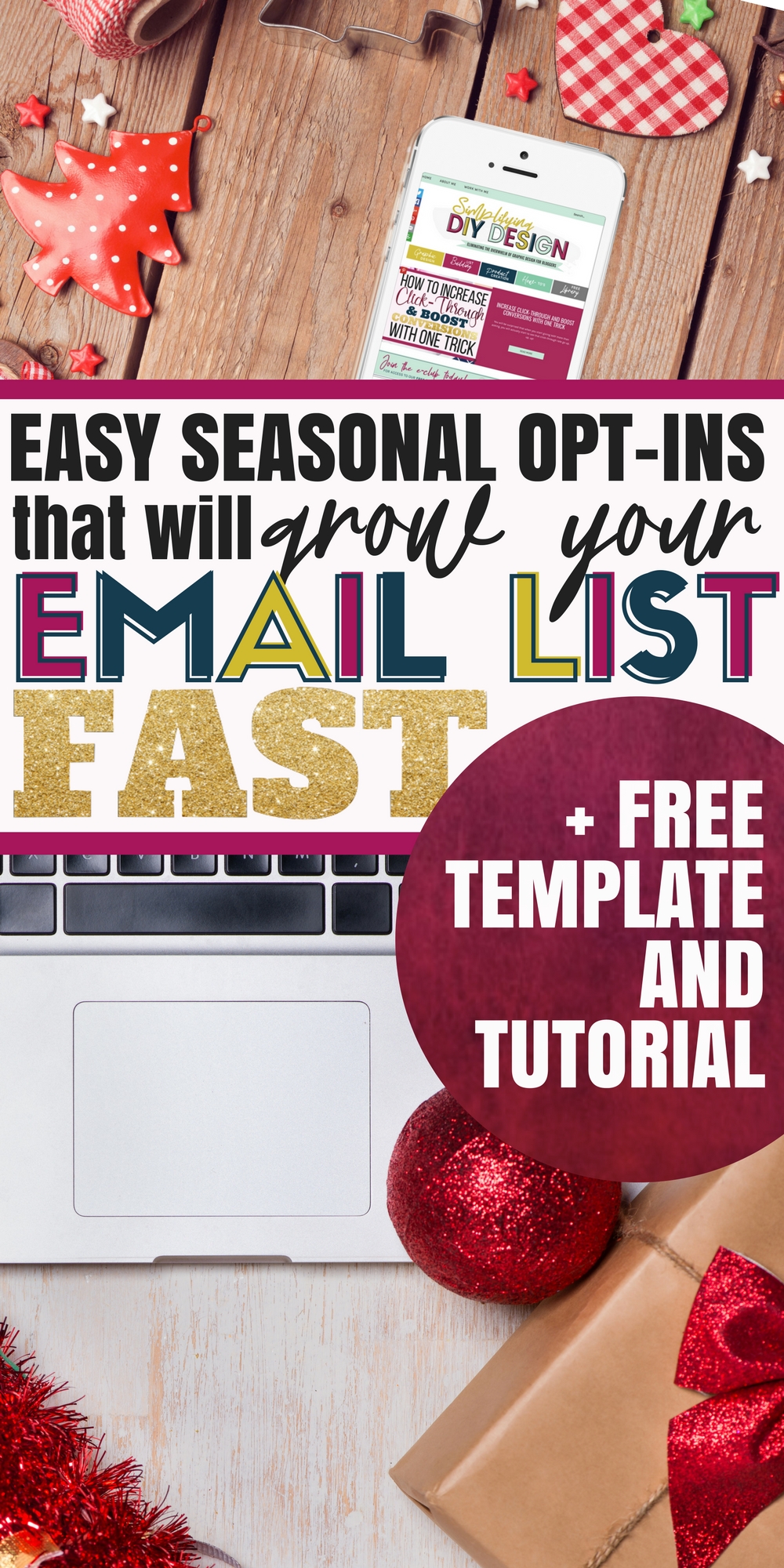 Holiday marketing can be a huge opportunity to grow your email list and your income! Here are some ideas for opt ins you can design to boost your email list! Your business will thank you for these tips!