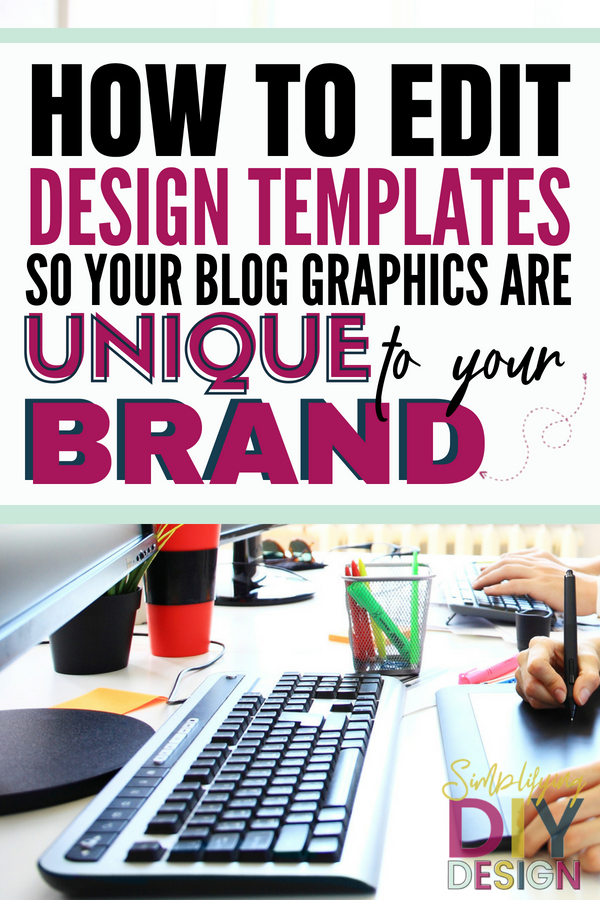 Find out how you can best edit your favorite canva templates so you blog designs are unique and fit your blog brand perfectly. Design templates can help you save a ton of time and create more content quickly but you don't a generic looking social media graphic either-- here's how to avoid that and the common mistakes I see! #bloggerdesigns #blogging #design #canvaideas