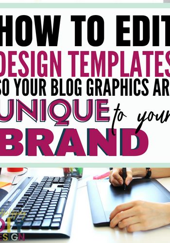 Find out how you can best edit your favorite canva templates so you blog designs are unique and fit your blog brand perfectly. Design templates can help you save a ton of time and create more content quickly but you don't a generic looking social media graphic either-- here's how to avoid that and the common mistakes I see! #bloggerdesigns #blogging #design #canvaideas