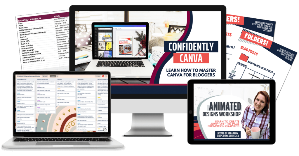 Learn how to use Canva to grow your blog! Our comprehensive Canva course teaches bloggers how to use Canva, design lead magnets, and more - with confidence!