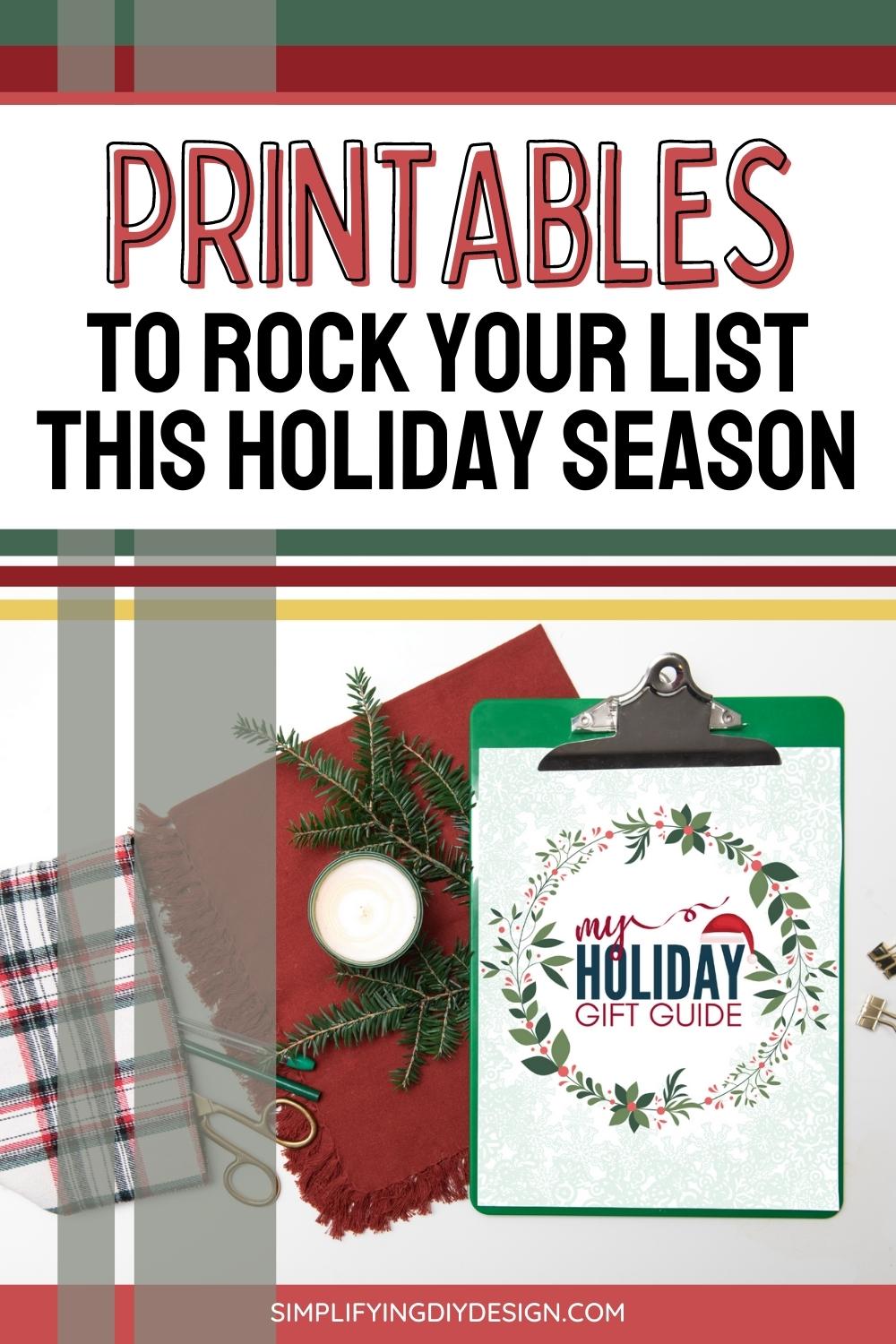 Leverage your blog traffic with holiday printables! Use our free Christmas gift guide template to boost your Q4 blog traffic and make money blogging!