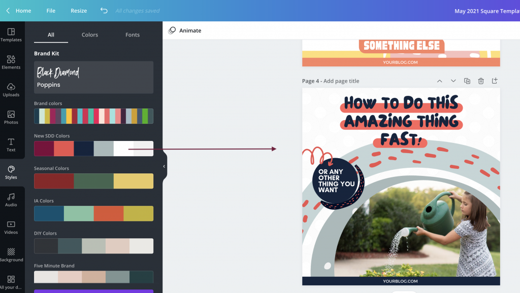 Learn the best features for editing templates in Canva! These game-changing tips and tricks will help you edit templates faster than ever!