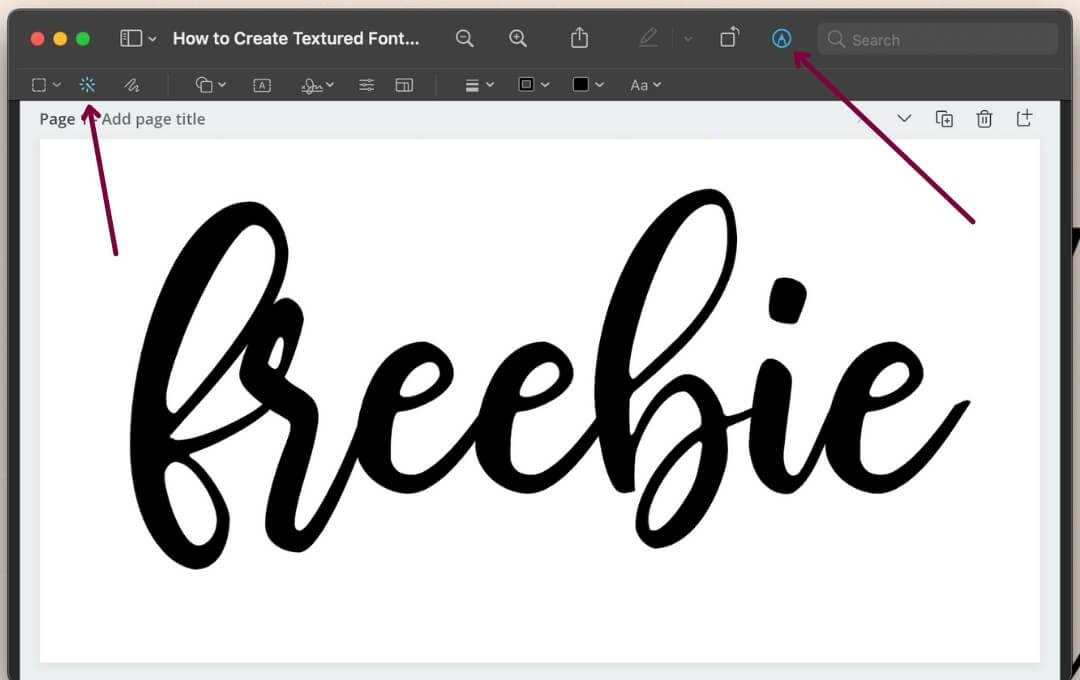Create textured font using Canva and Preview to make your graphics pop, boost your traffic, and increase conversions to make money blogging!