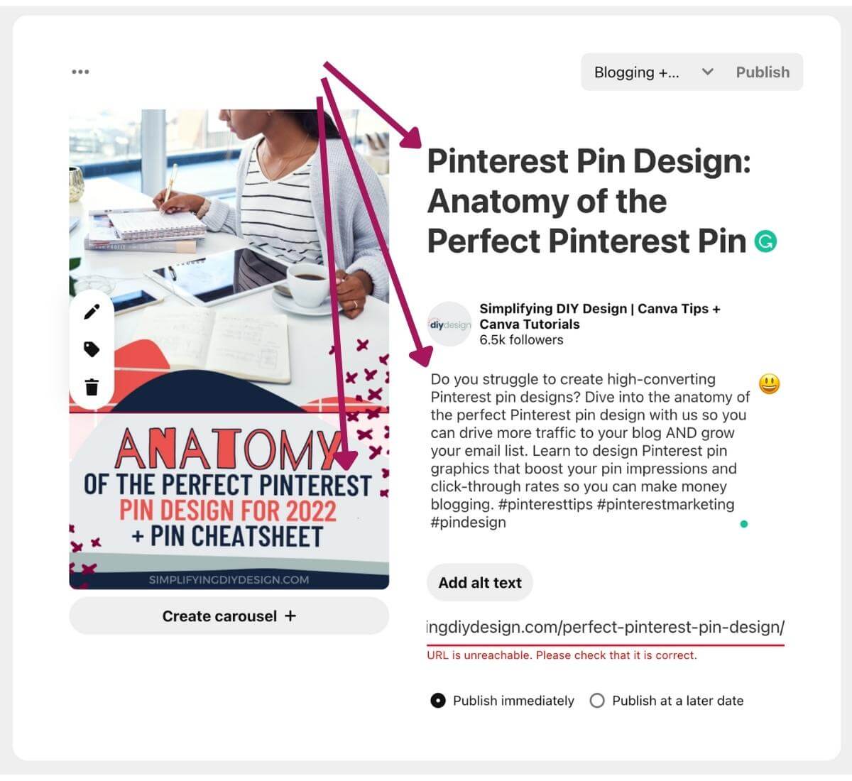 Creating high-converting Pinterest pins is possible once you know what Pinterest wants. Here's the anatomy of the perfect Pinterest pin design for 2022!