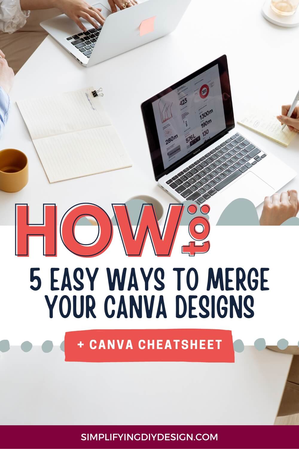 Easily copy pages from one Canva design to another! Knowing how to merge Canva designs is a great way to repurpose content and save on design time, too!
