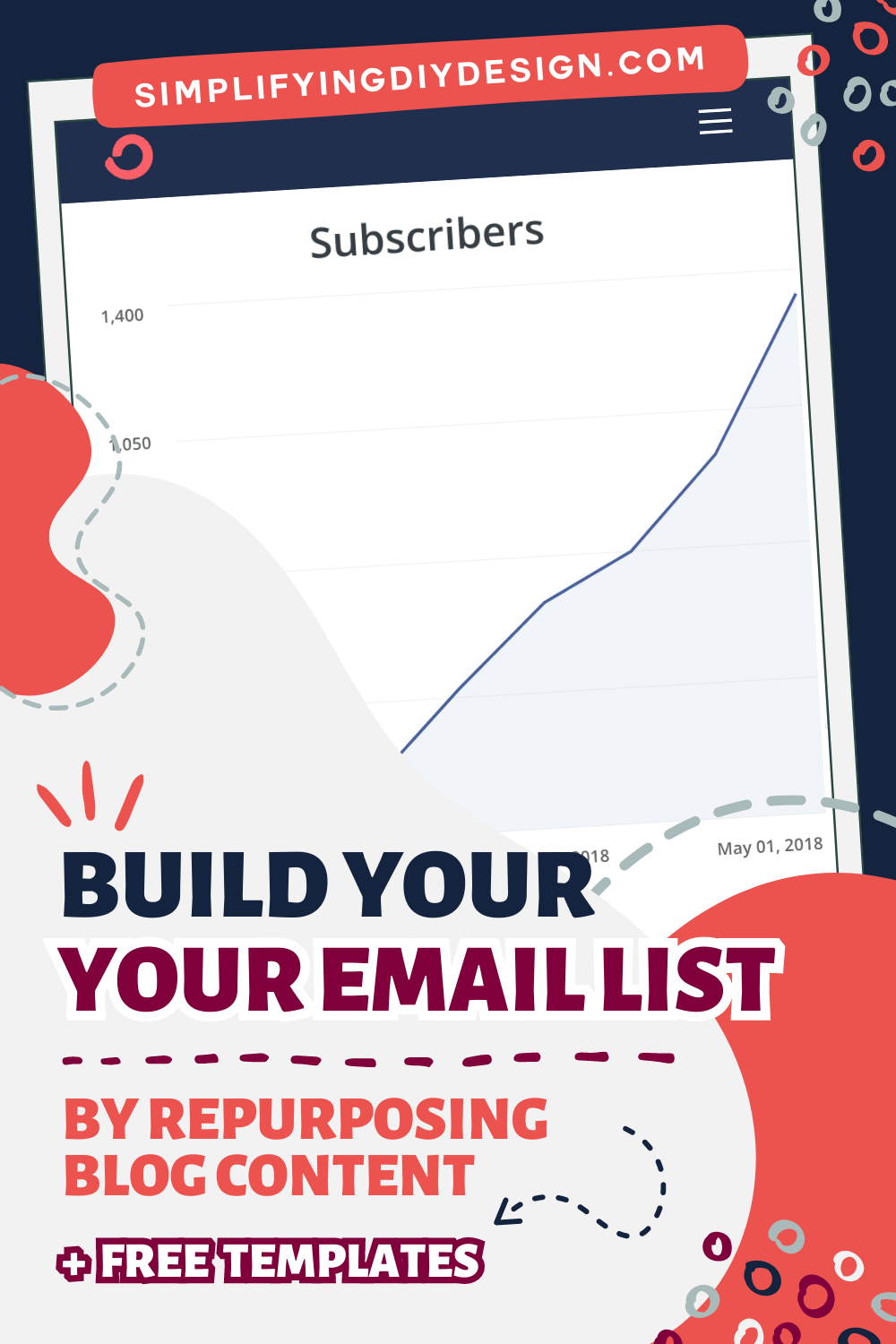 These list building tips will help you skyrocket your email list using content you already have! Learn to repurpose blog content that'll grow your email list fast!