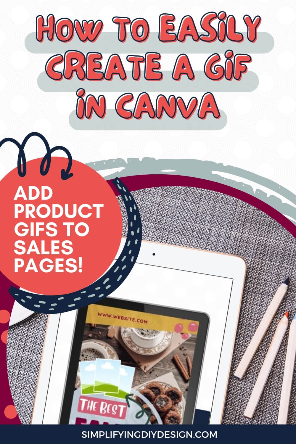 Find out how you can use Canva to easily create animated flip graphics for free! This is a great way to promote your digital products, lead magnets, and more! 